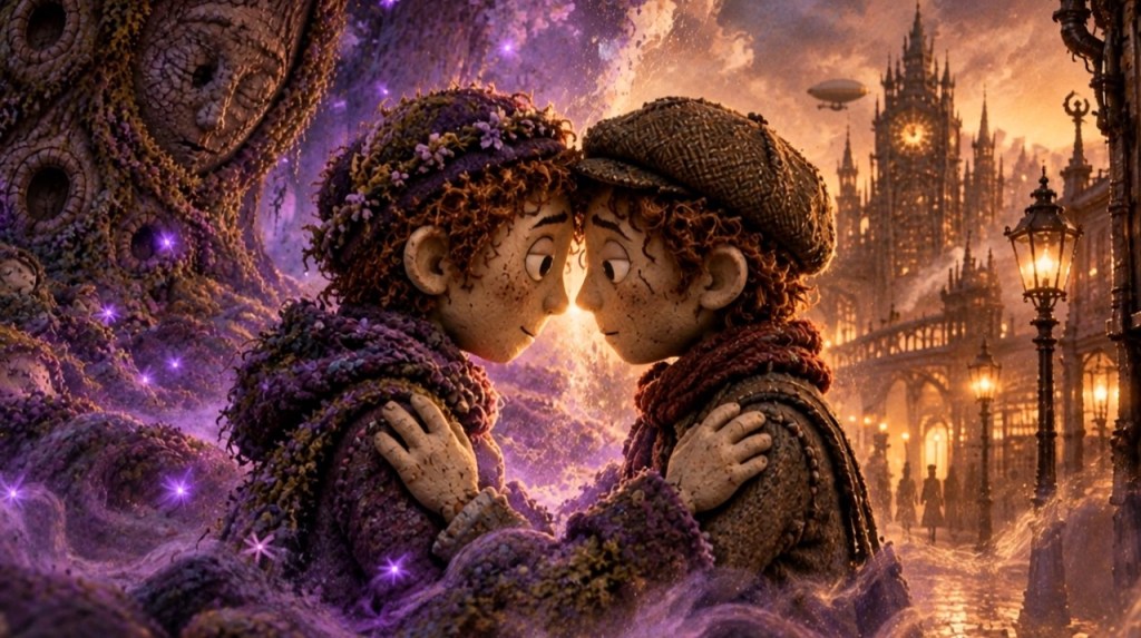 Two versions of the same person recognizing each other inside one dream